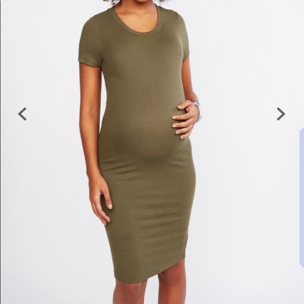 Motherhood Maternity ribbed tshirt dress